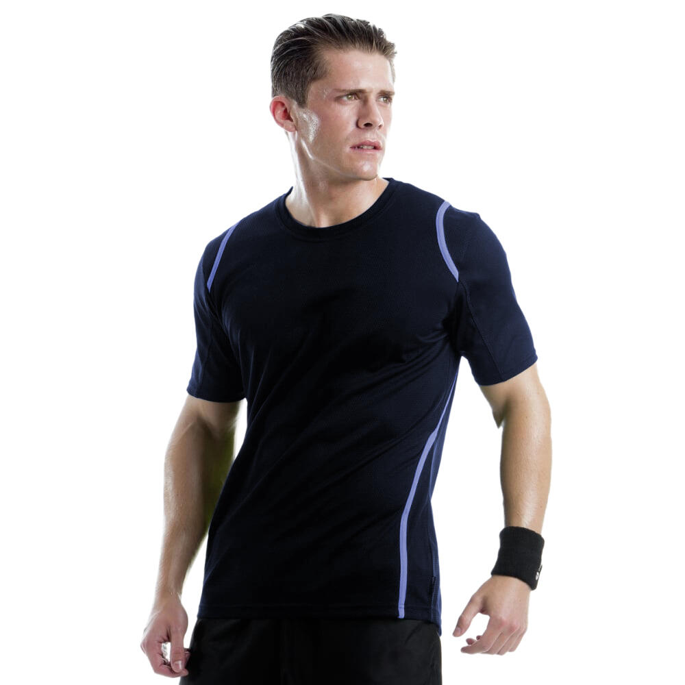 Cooltex TShirt Herren Marineblau/Hellblau 3/3