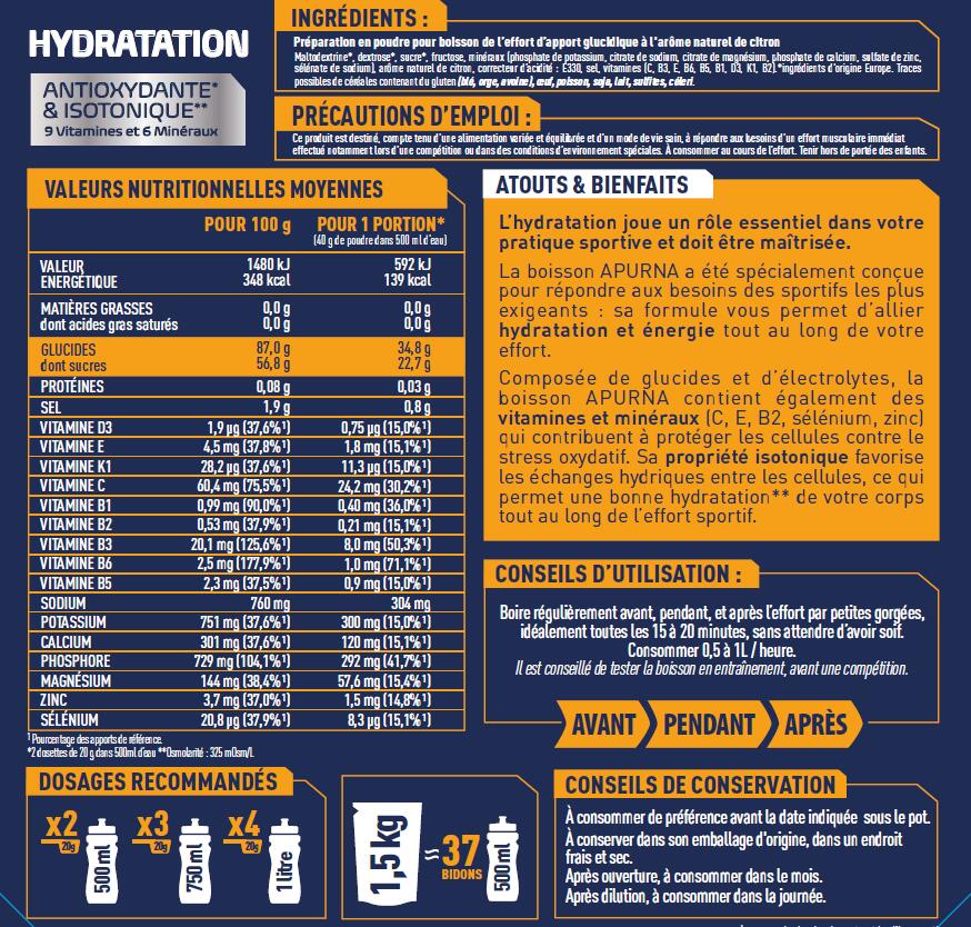 Boisson énergie Doypack - Citron 1,5kg 3/4