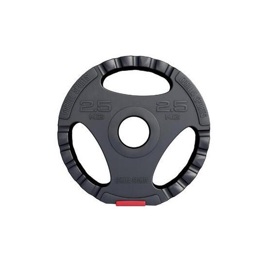 Gewichtsschijf - Olympisch - Halterschijf - 2,5 kg - Kunststof Gripper - 50 mm