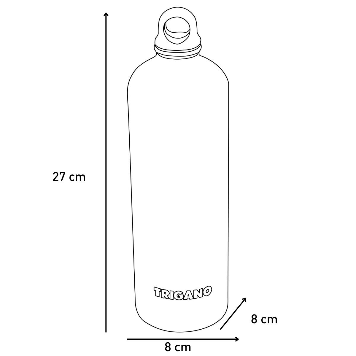 Gourde inox rouge 1 L avec bouchon à vis pour la randonnée 2/2