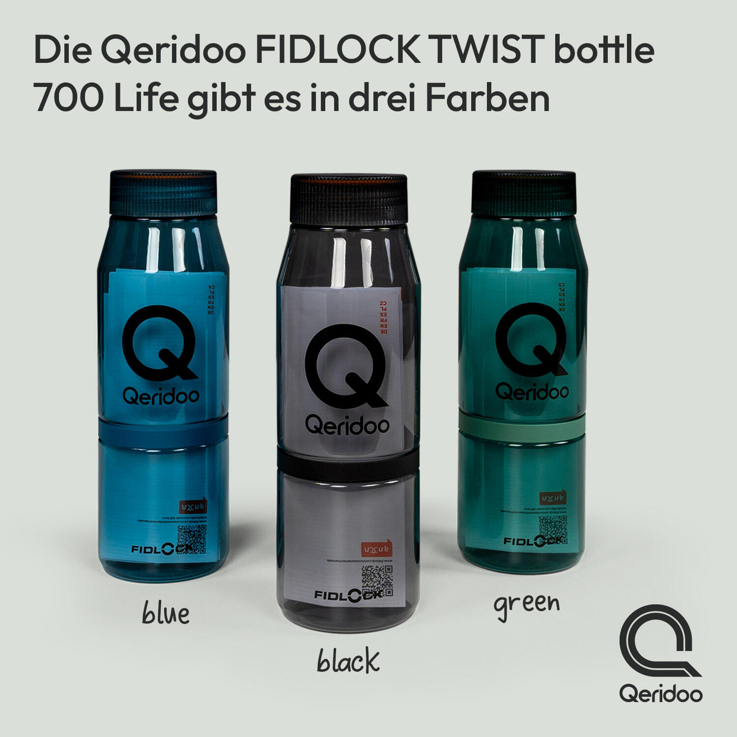 Gourde Fidlock TWIST 700 life avec fixation magnétique – Noir 6/7