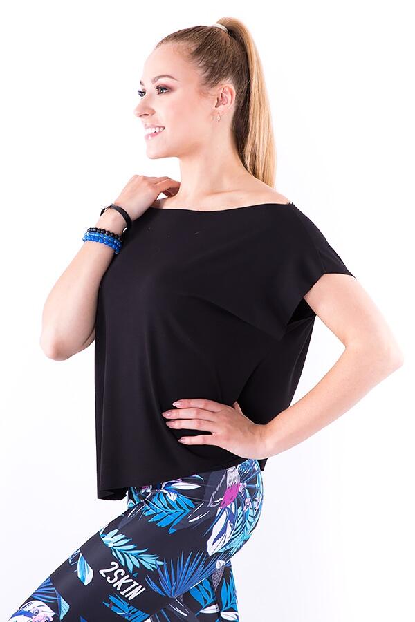 Bluza na fitness damska 2skin SENSUAL BLACK 2/3