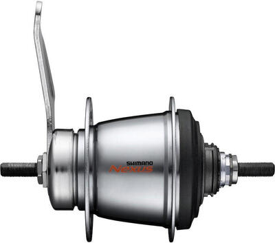 Shimano nexus 7 versnellingsnaaf met terugtraprem - 36 gaten - zilver