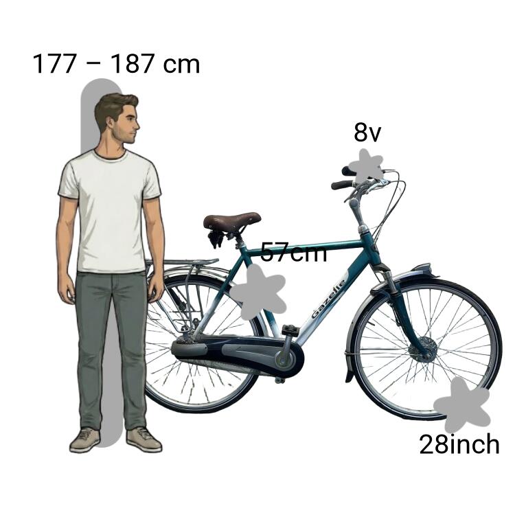 Bicicletta usata Gazelle Orange 2/4