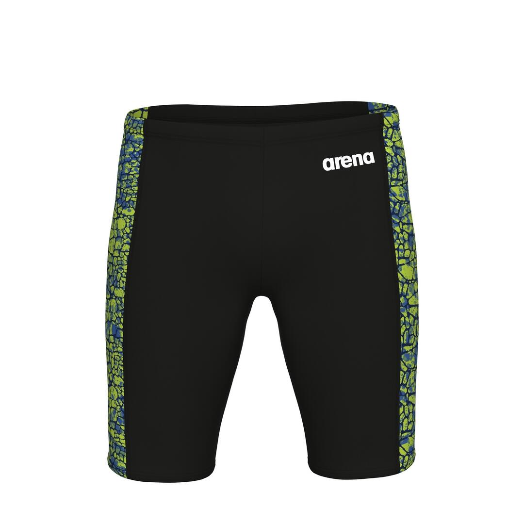 Arena Snakeskin heren jammer - Zwart/elektrisch groen, UK 28 7/7