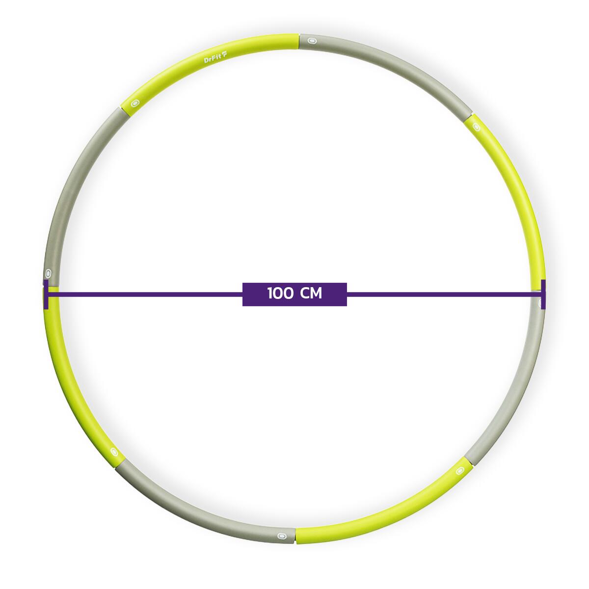 Hula Hop składane DrFit 8-elementowe ø 100 cm 2/7