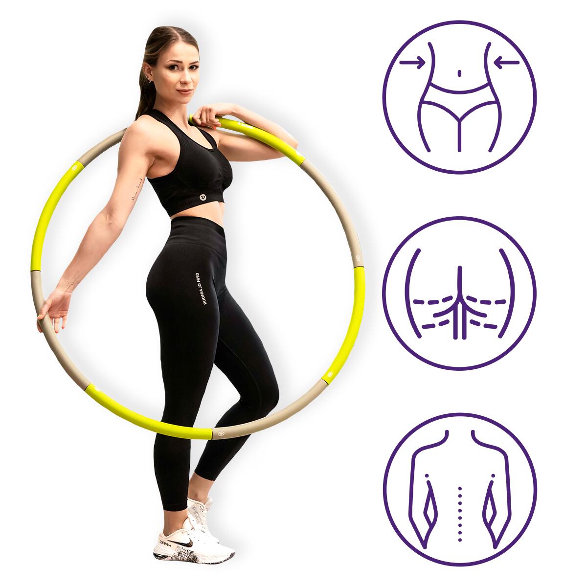 Hula Hop składane DrFit 8-elementowe ø 100 cm 6/7