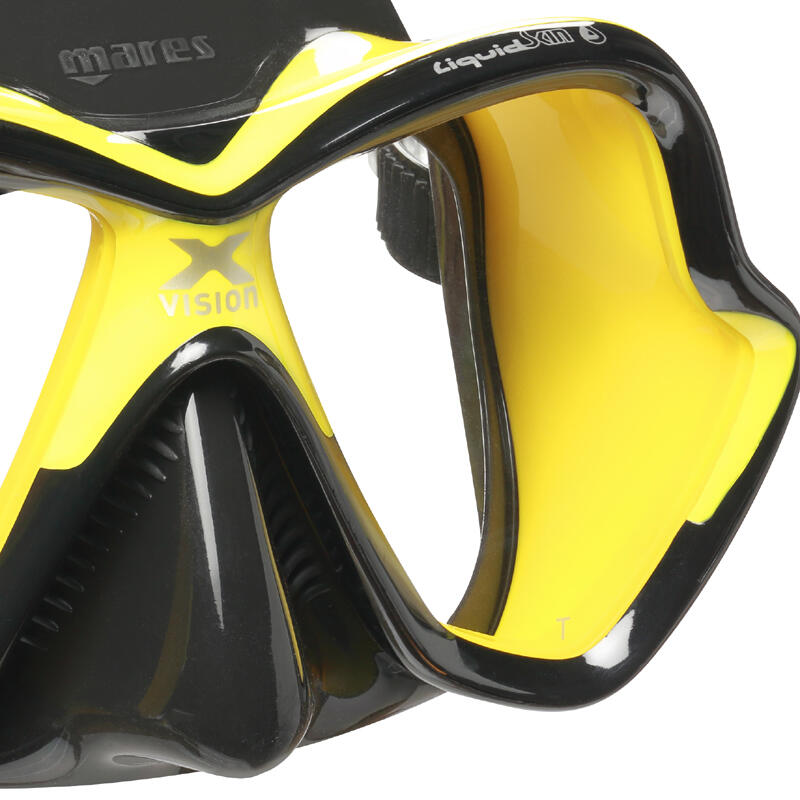 Masca SCUBA Mares - X-VISION ULTRA Black, Galben