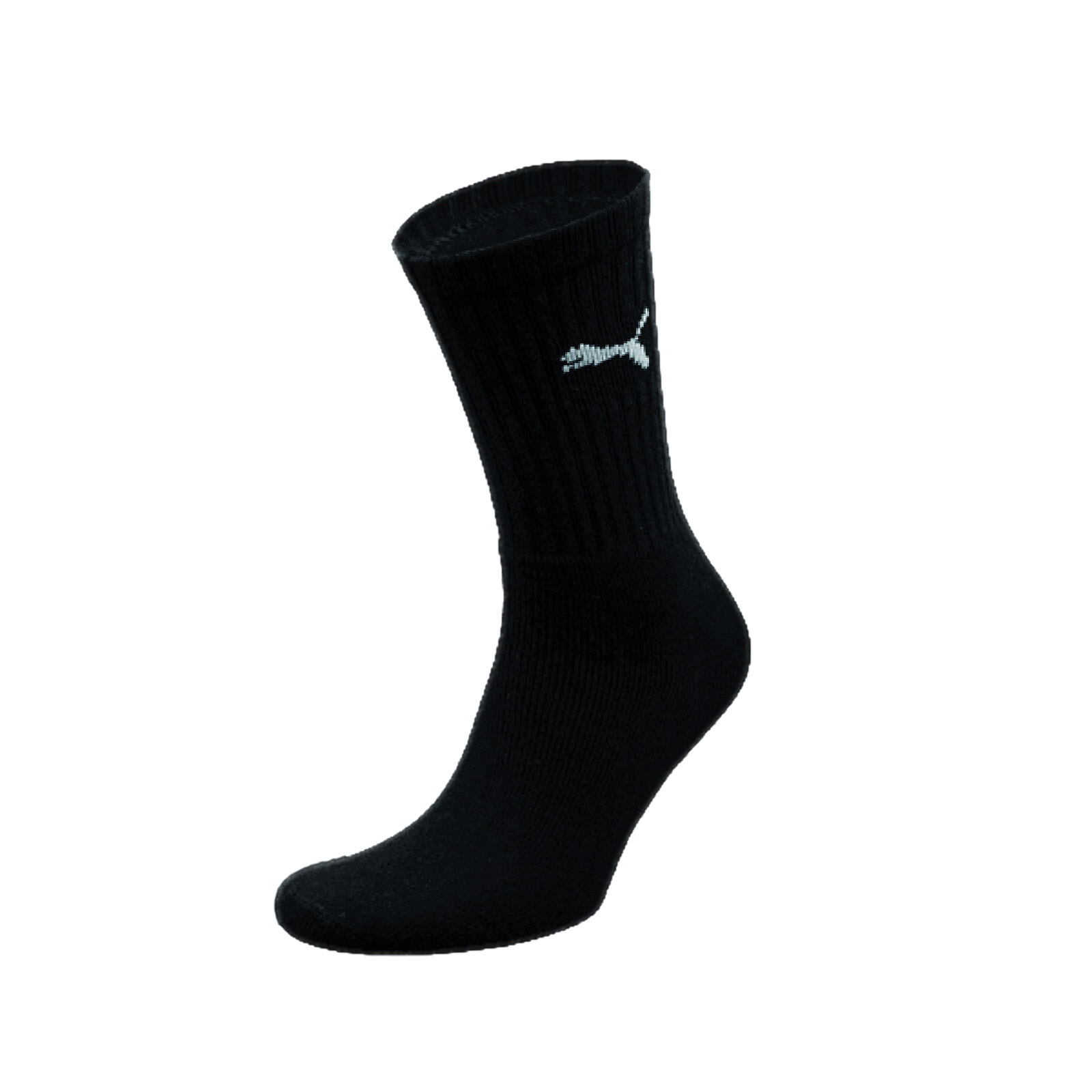 Crew Sport Socks 3 Pair Pack / Mens Socks (Black) 2/3