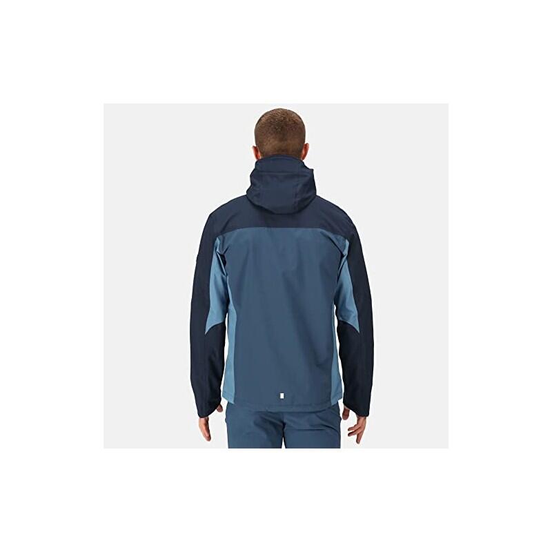 Chaqueta impermeable - Senderismo - Hombre - Transpirable - Azul 3/5