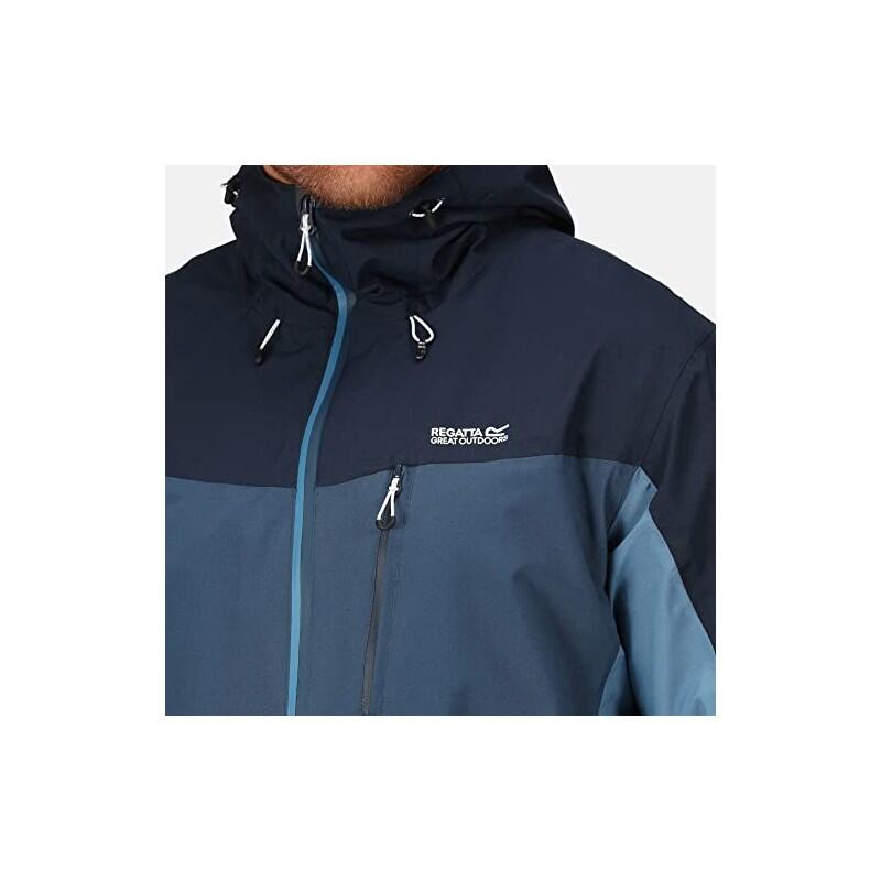 Chaqueta impermeable - Senderismo - Hombre - Transpirable - Azul 5/5