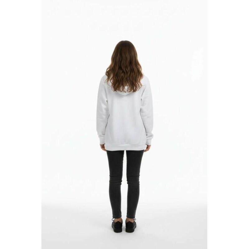 Sudadera - Outdoor - Mujer - Capucha, Termalflex - Blanco 3/4
