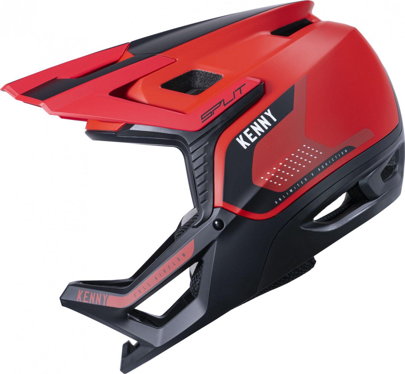 Kenny Full Face Helmet Split Red 2/4