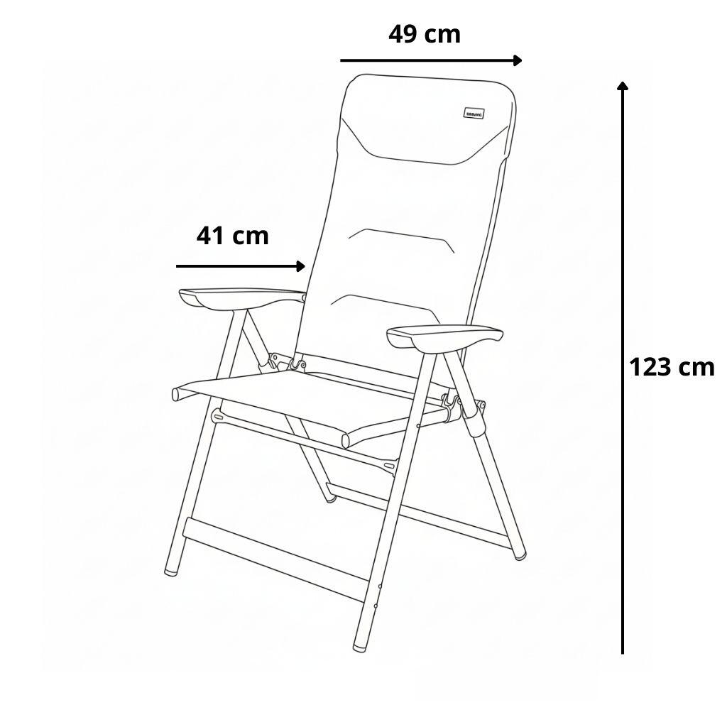 Fauteuil camping matelassé R-ECO 4/4