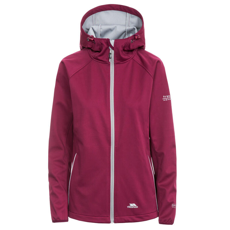 Siseley Veste softshell imperméable Femme (Raisin rouge)