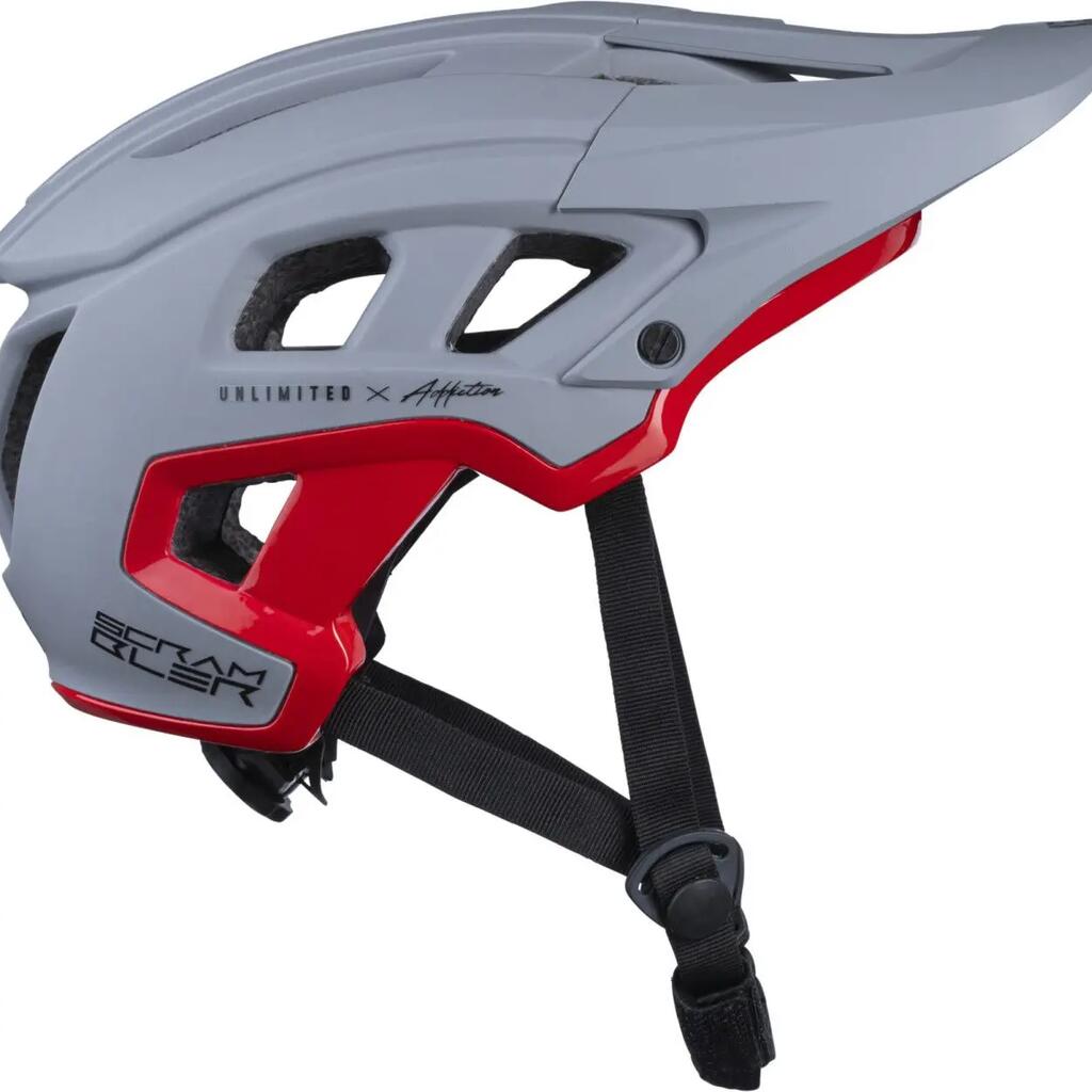 Kenny Scrambler Kid Helmet Grey / Red