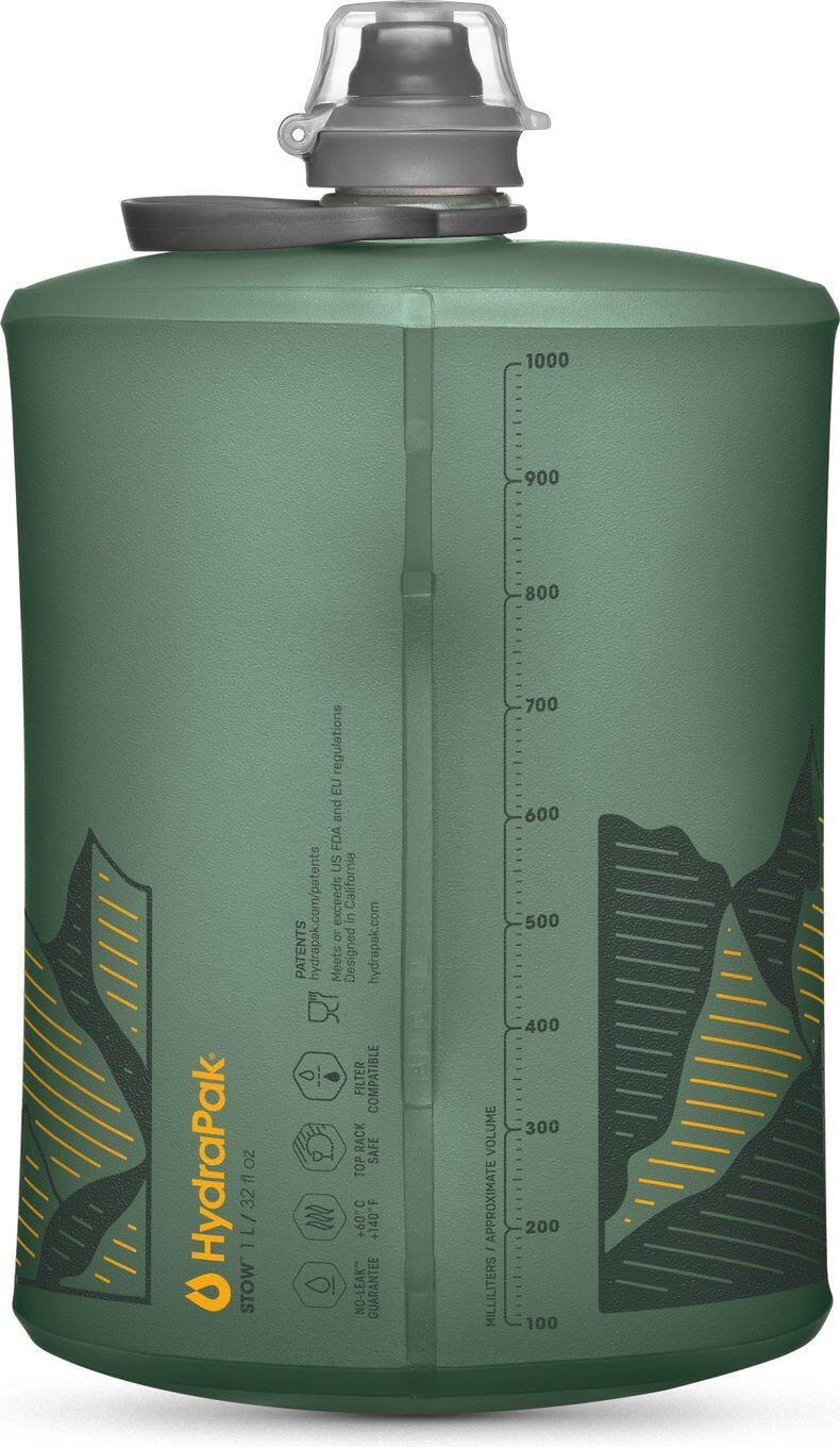 Borraccia morbida Hydrapak Stow 1L Verde 3/4