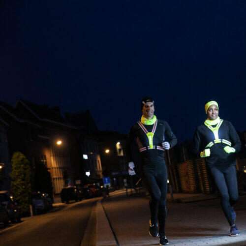 Bandeau de tête Moonlight Run jaune 2/3