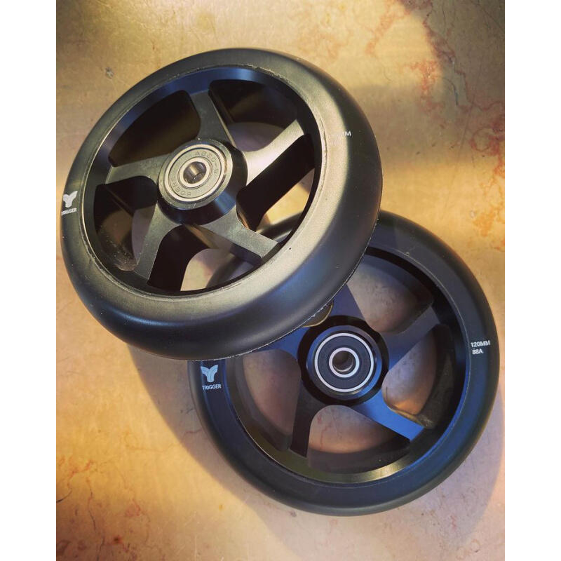 Freestyle Scooter Wielen Trigger 5 Spokes 30mm 120mm 88A Zwart Zwart x2 3/3