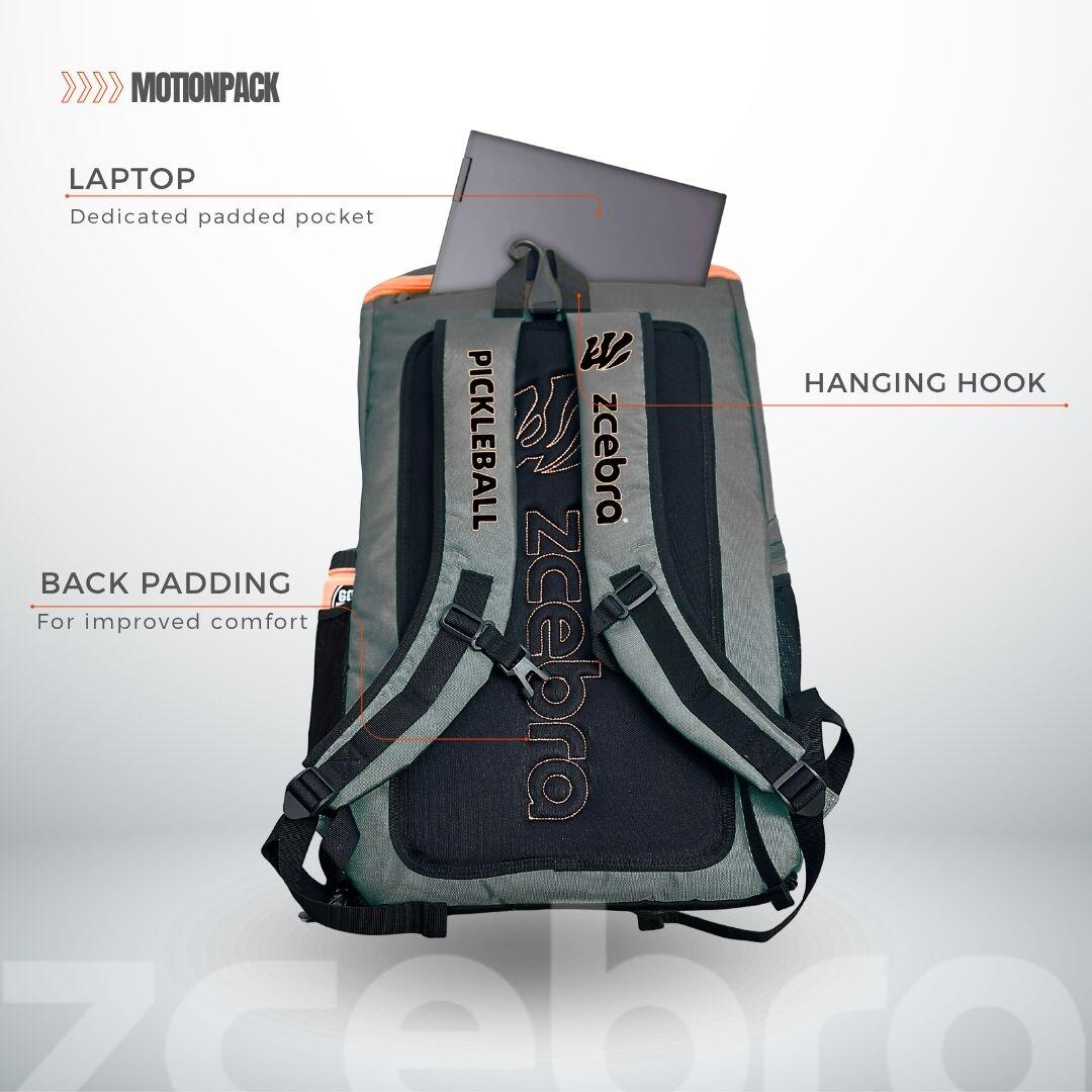 Sac à dos de sport Pickleball Tennis Padel Zcebra MotionPack 50l 3/7