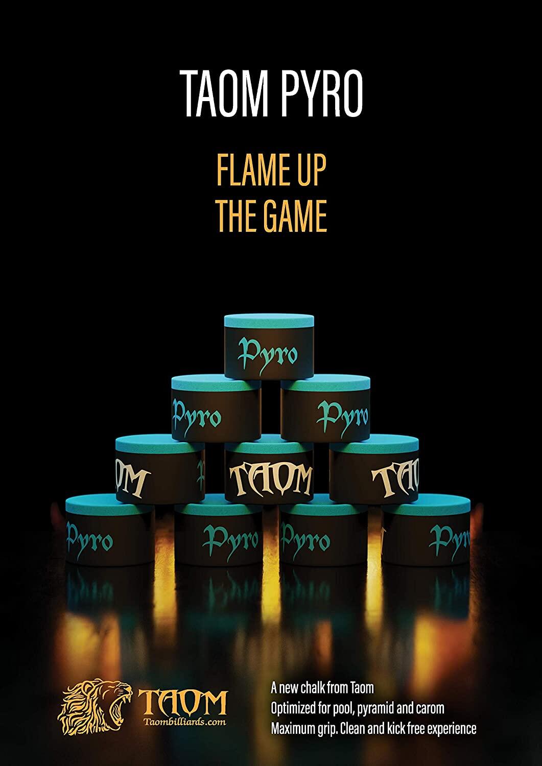 Tiza de Billar Taom Pyro Blue 3/3