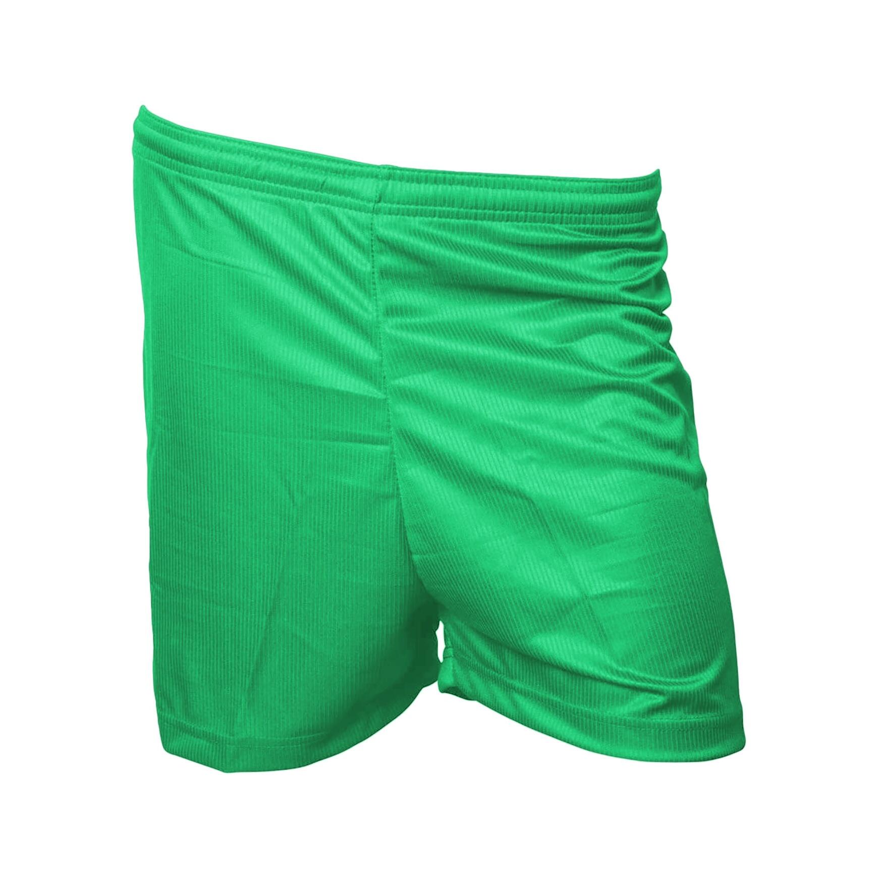 PRECISION Unisex Adult MicroStripe Football Shorts (Green)