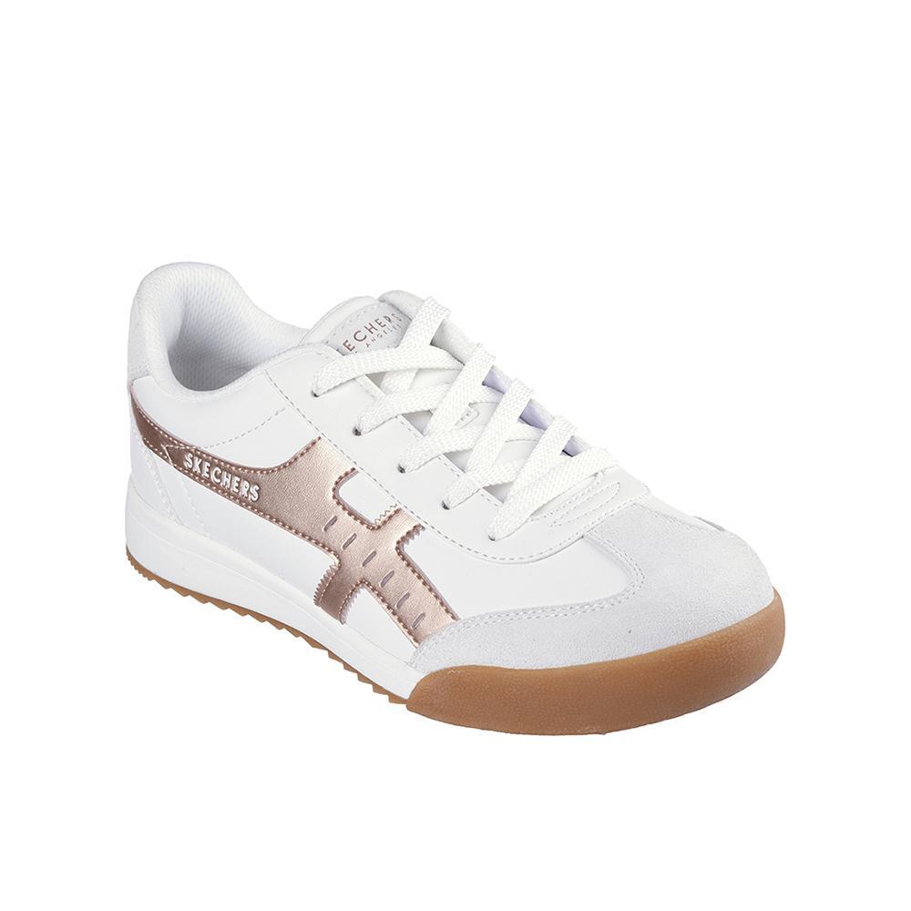 Zapatillas Sckechers Mujer Zinger – Metallic Roads Blanco 2/4