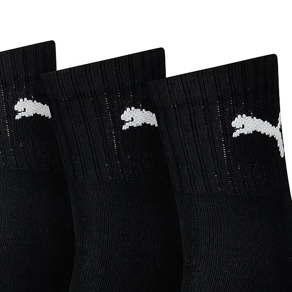 Unisex Adult Crew Socks (Pack of 3) (Black) 3/3