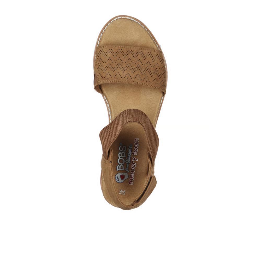 Sandalias Sckechers Mujer Bobs Desert Kiss Marrón 3/4
