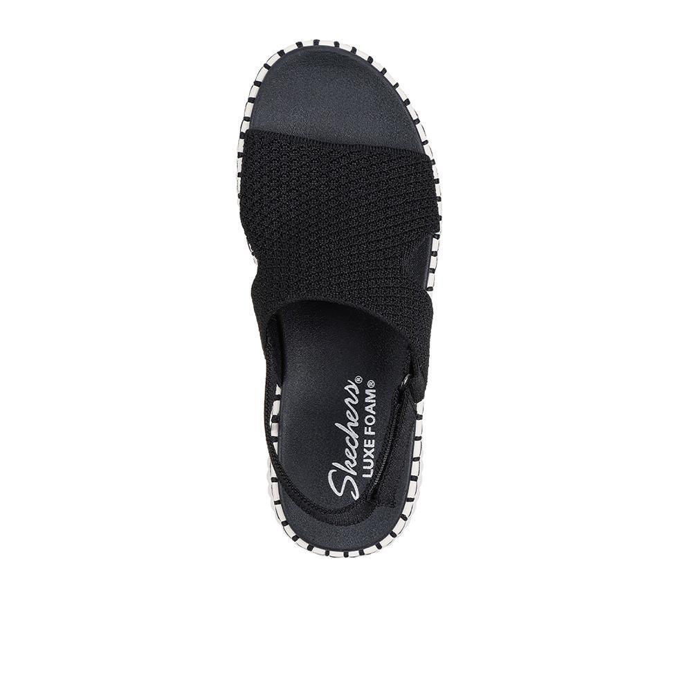 Sandalias Sckechers Mujer Wilshire Blvd - Pier Pleasure Negro 3/4