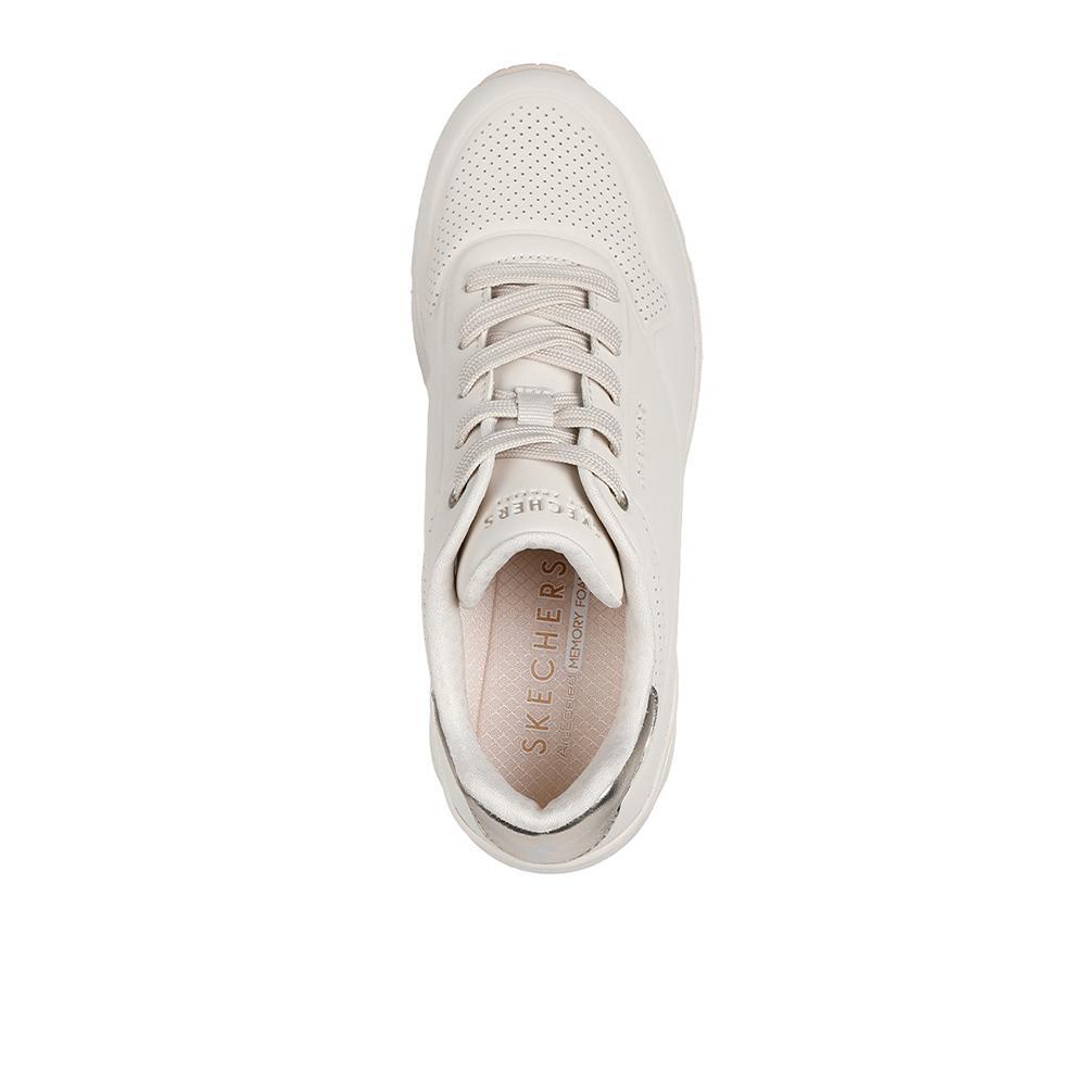 Zapatillas Sckechers Mujer Uno Wedge - HI Steps Blanco 3/4