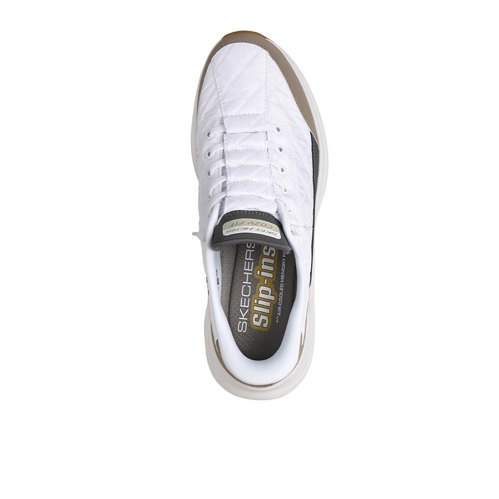 Baskets HOMME Skechers Slip-in Contour Foam Cozy BLANC 3/5