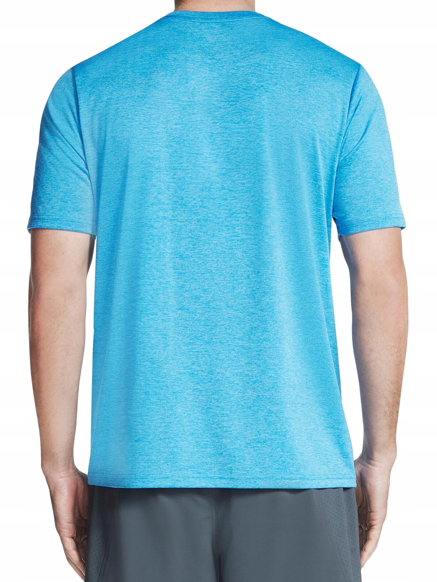 KOSZULKA męska SKECHERS TS233-TQPR szybkoschnąca treningowa niebieski L 4/4