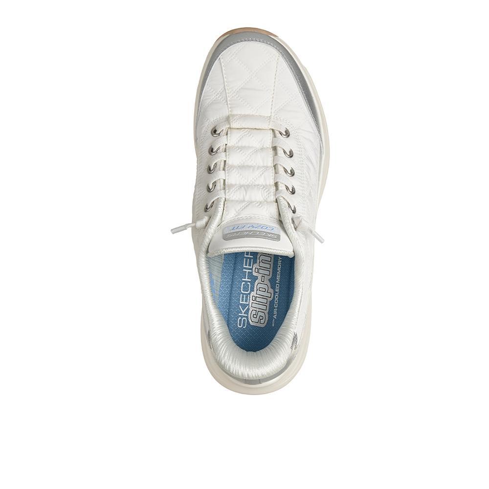 Sapatilhas Skechers Mulher Slip-ins: Contour Foam - Metallic Dream Branco 3/4