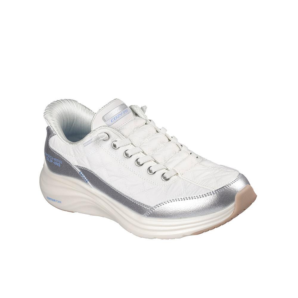 Sapatilhas Skechers Mulher Slip-ins: Contour Foam - Metallic Dream Branco 2/4