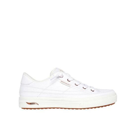 Zapatillas Sckechers Mujer Arch Fit Arcade - Meet Ya There Blanco