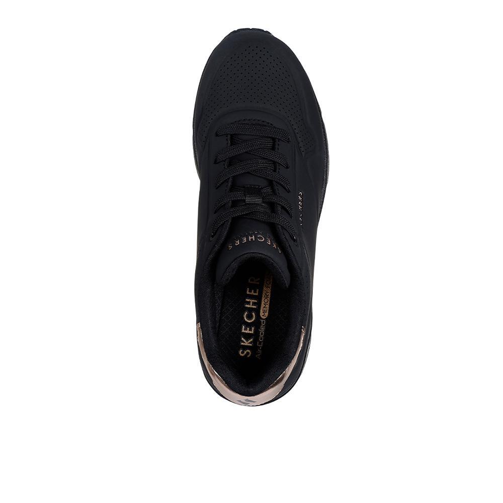 Zapatillas Sckechers Mujer Uno Wedge - Hi Steps Negro 3/6