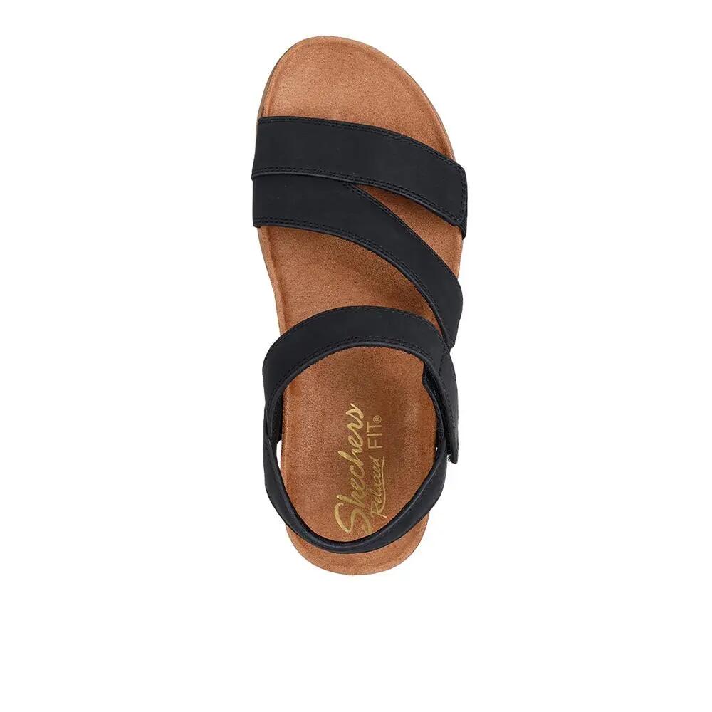 Sandálias Skechers Mulher Lifted Comfort Preto 3/4