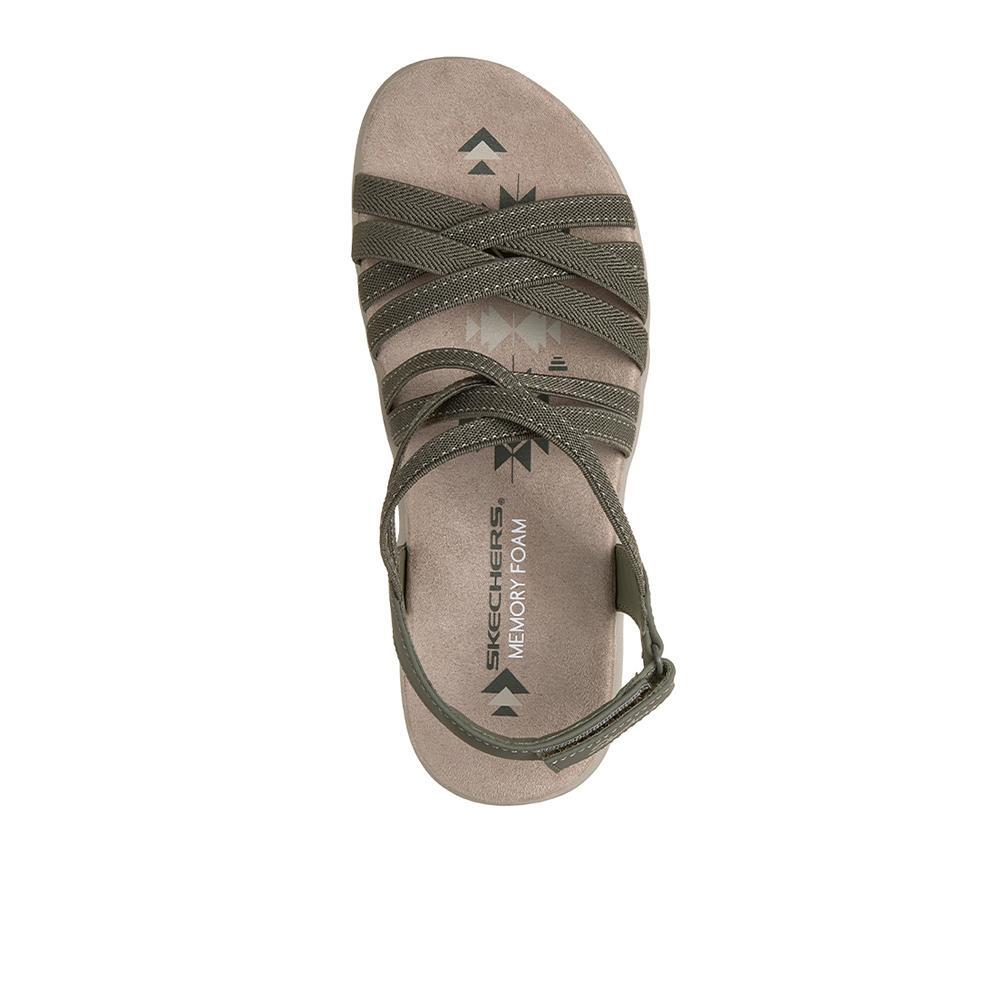 Sandalias Sckechers Mujer Reggae Slim - Summer Getaway Verde 3/4