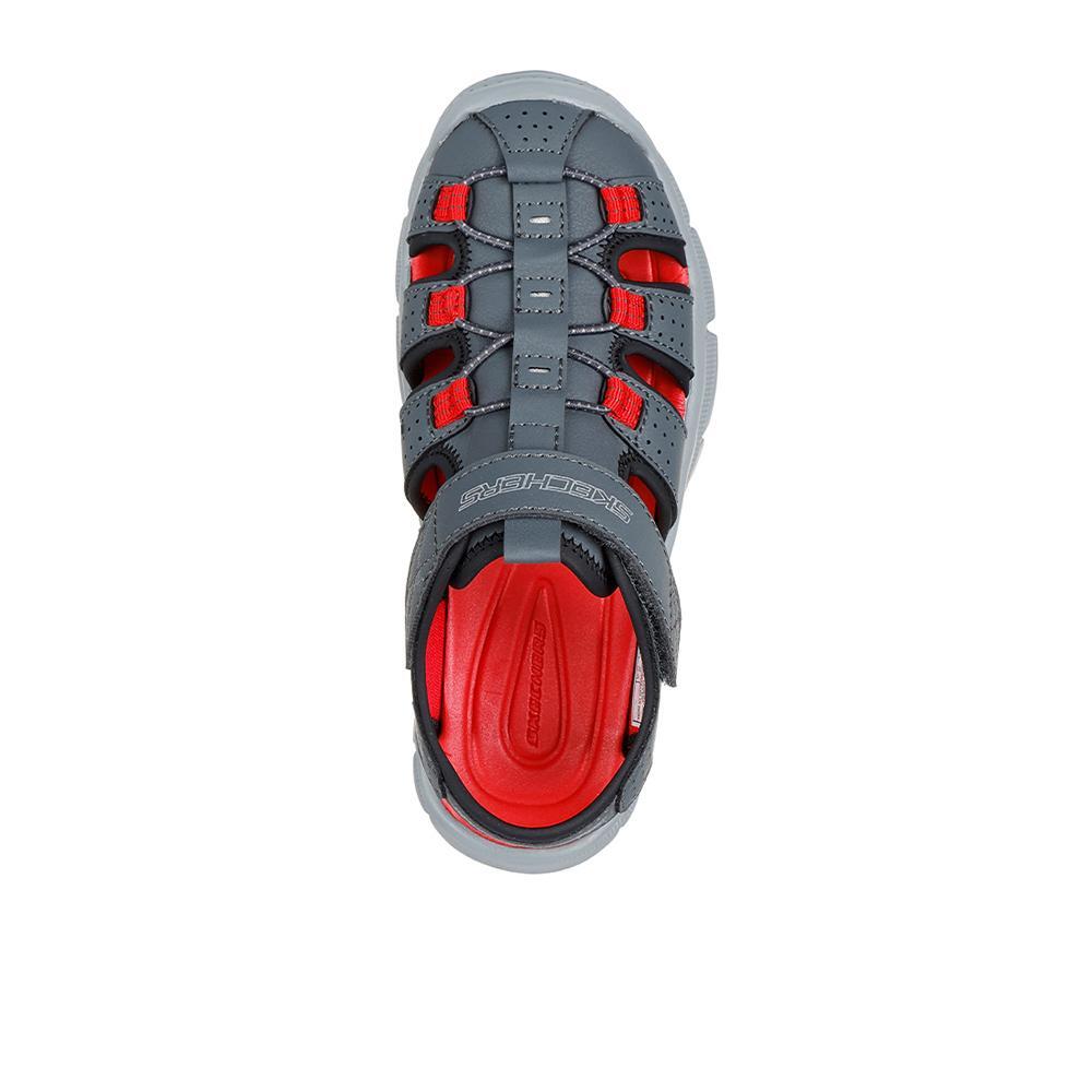 Sandalias Skechers Niño Relix - Valdex Gris 3/4