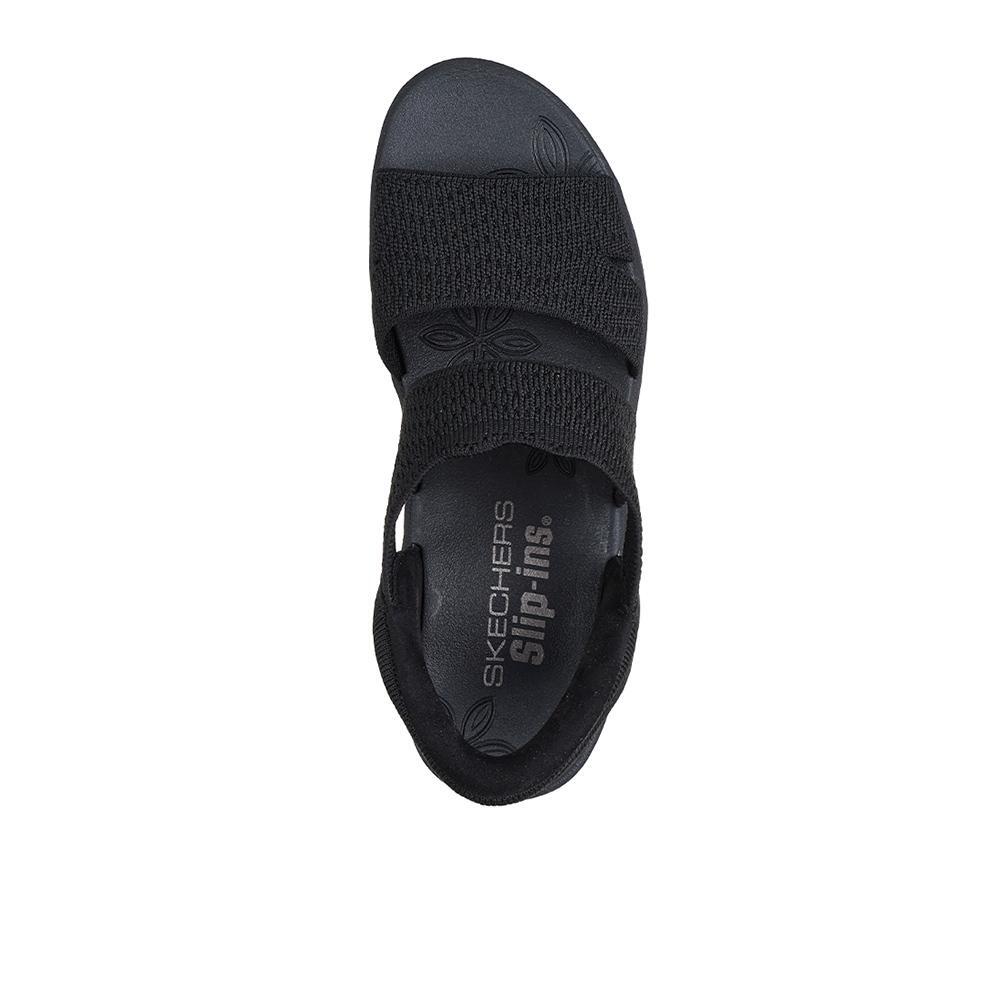 Sandalias Sckechers Mujer Pier-Lite - Slip On Negro 3/4