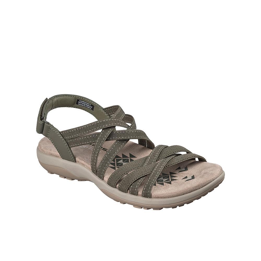 Sandalias Sckechers Mujer Reggae Slim - Summer Getaway Verde 2/4