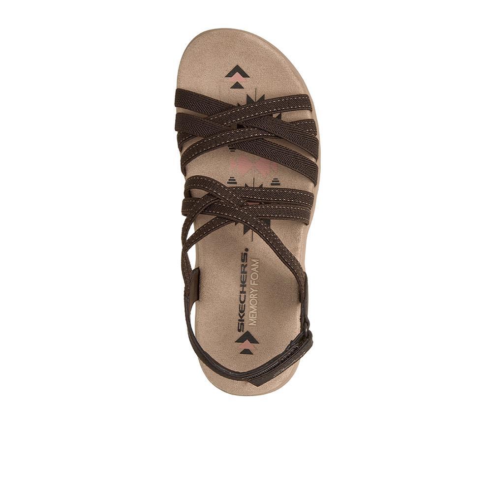 Sandalias Sckechers Mujer Reggae Slim - Summer Getaway Marron 3/4