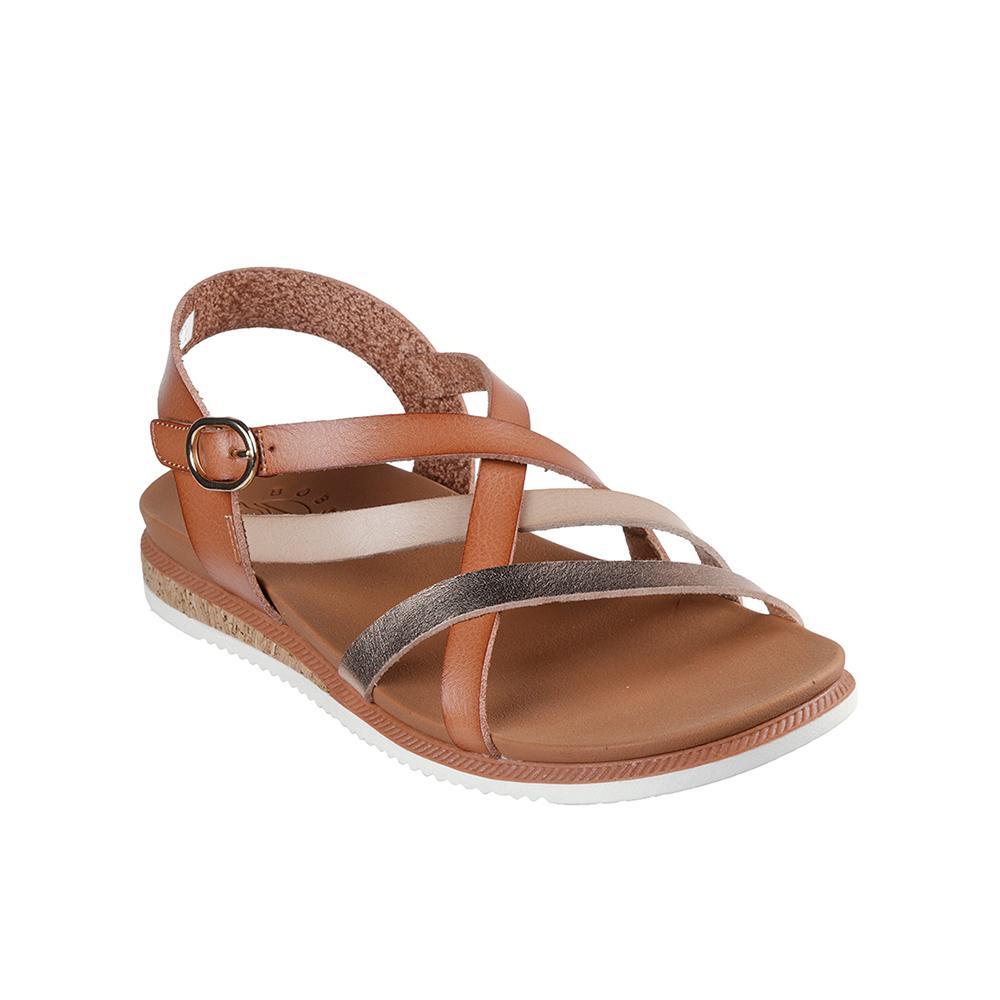 Sandalias Sckechers Mujer Bobs Desert Kiss Low - Peak Rank Marrón 2/4
