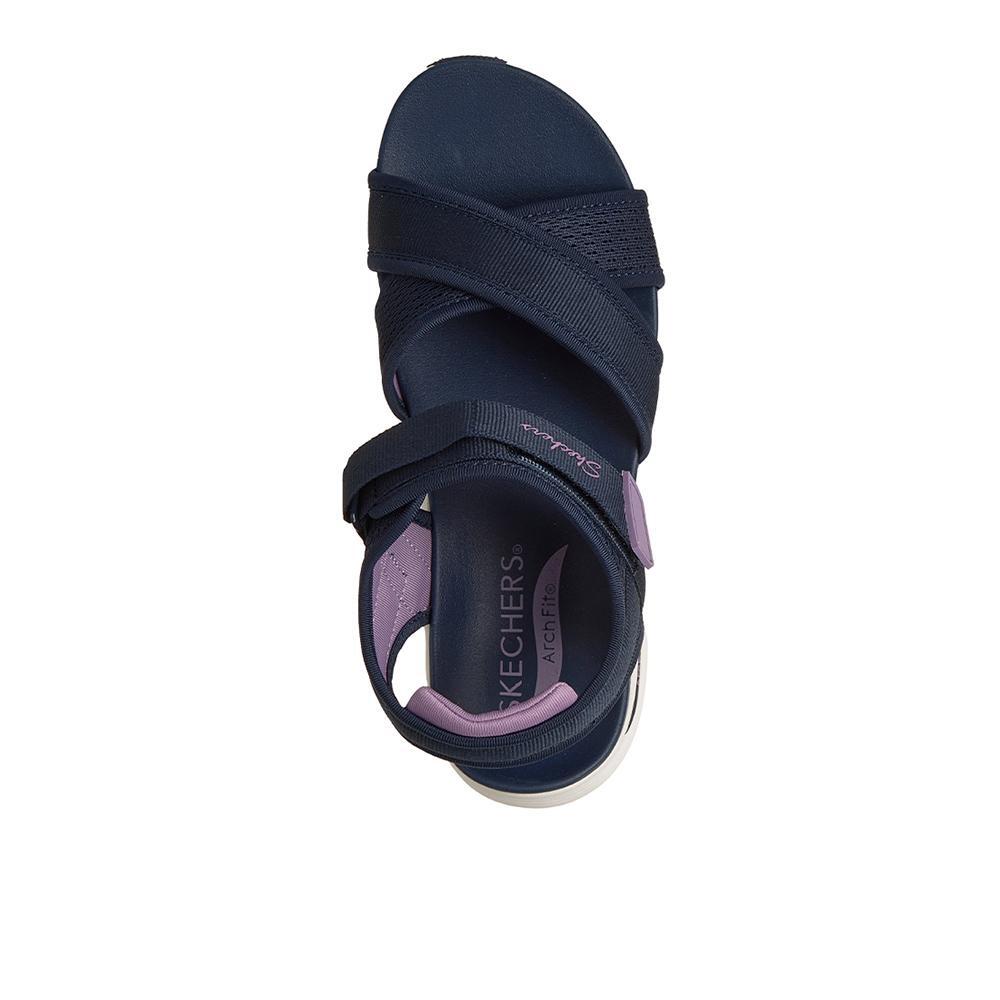 SANDALE FEMME Skechers Arch Fit 2.0  Feelin tissu BLEU 3/7