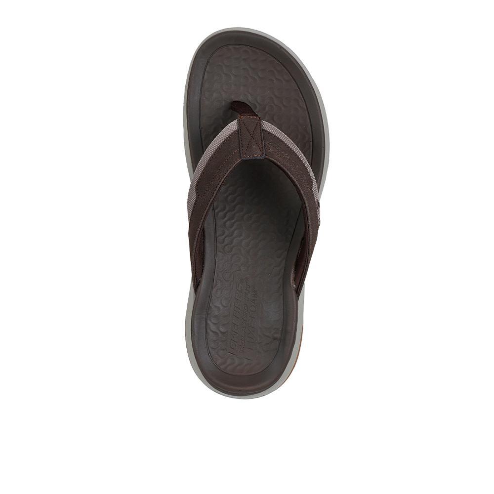 Sandalias Skechers Hombre Relaxed Fit: Silva - Falco Marron 3/4