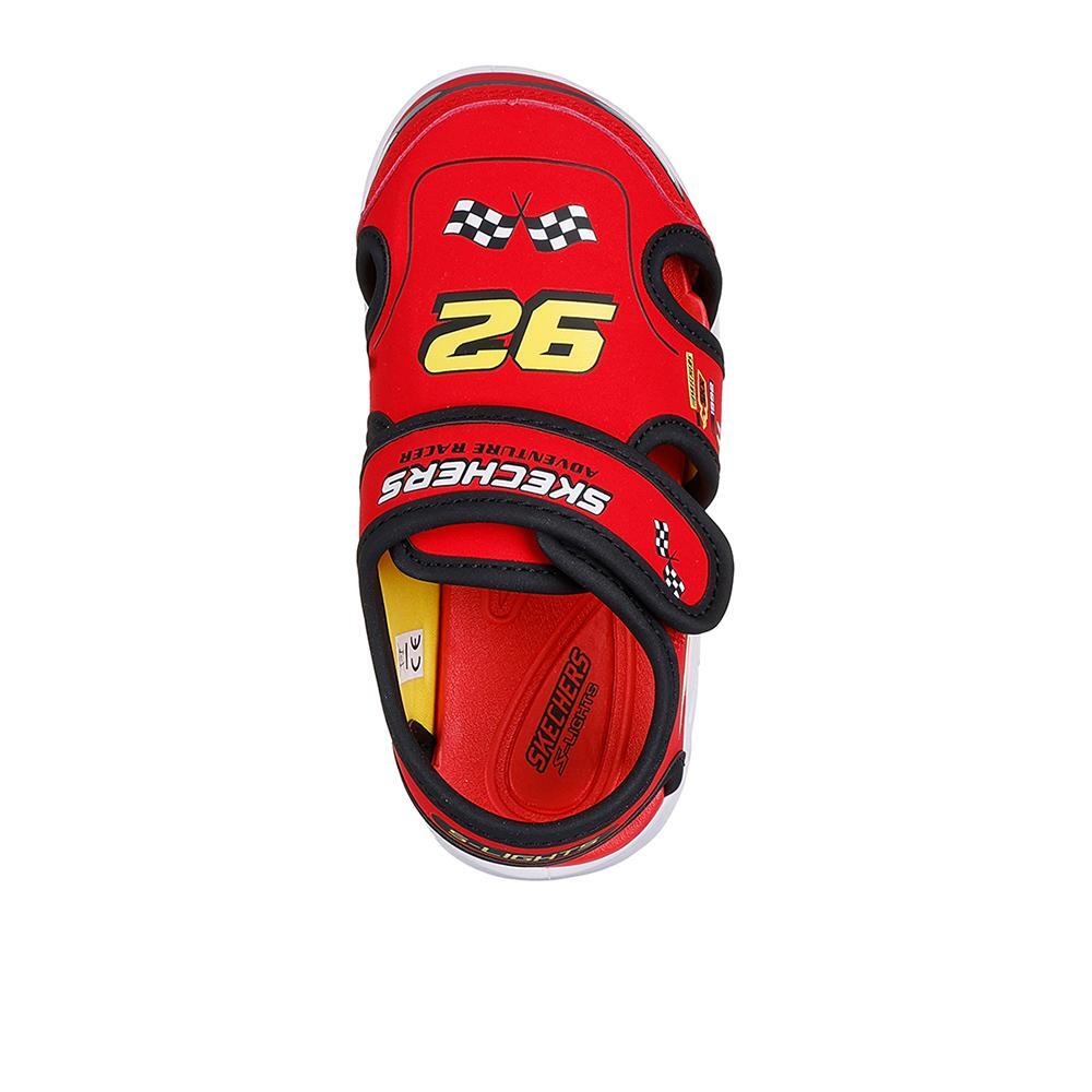 Sandálias Skechers Menino Hypno-Flash - Hydro-Fun vermelho 3/4