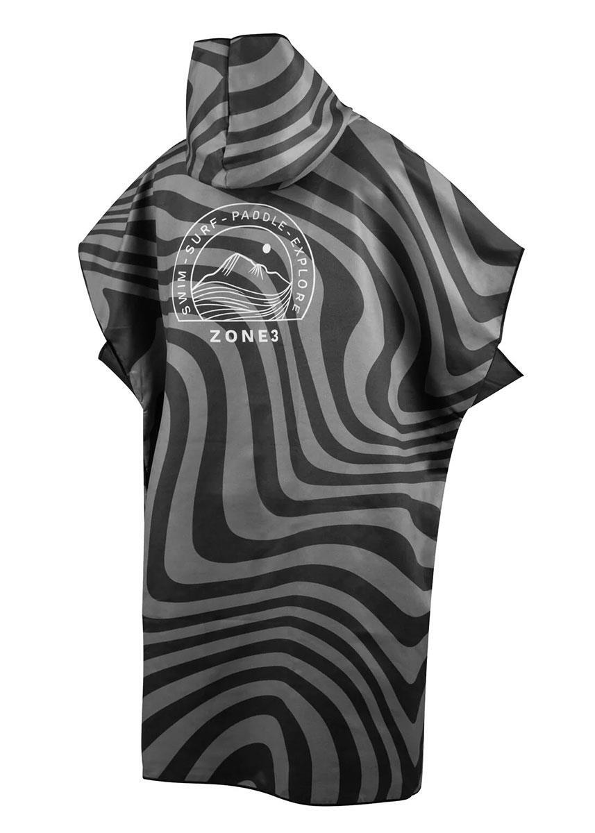 Zone3 Microvezel Omkleedjas - Zwart/Grijs 3/4