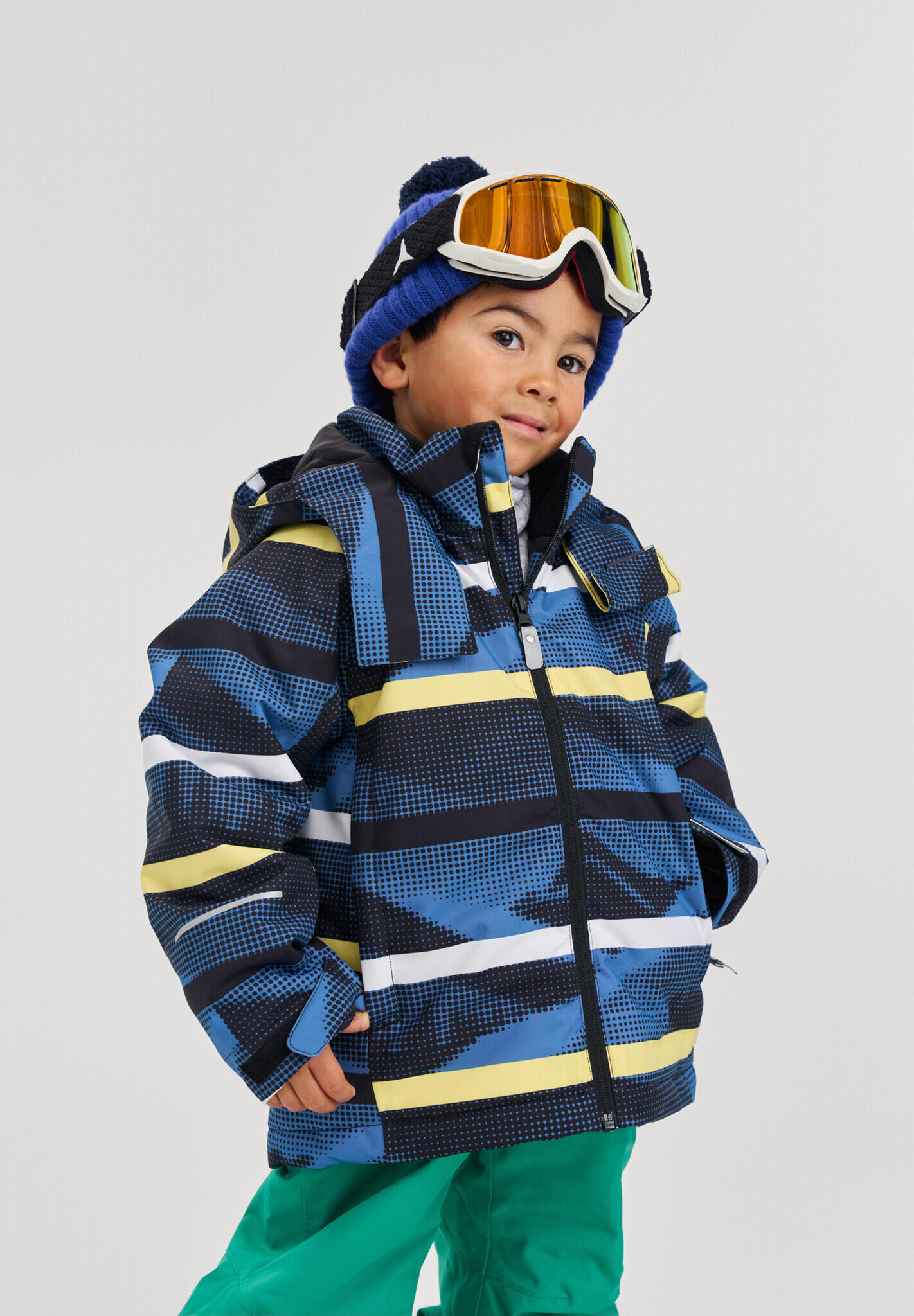 tec Kinder Skijacke Palsi Blue Ocean 3/7