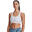 Top Under Armor Ua Crossback Mid Bra Alb Femeie
